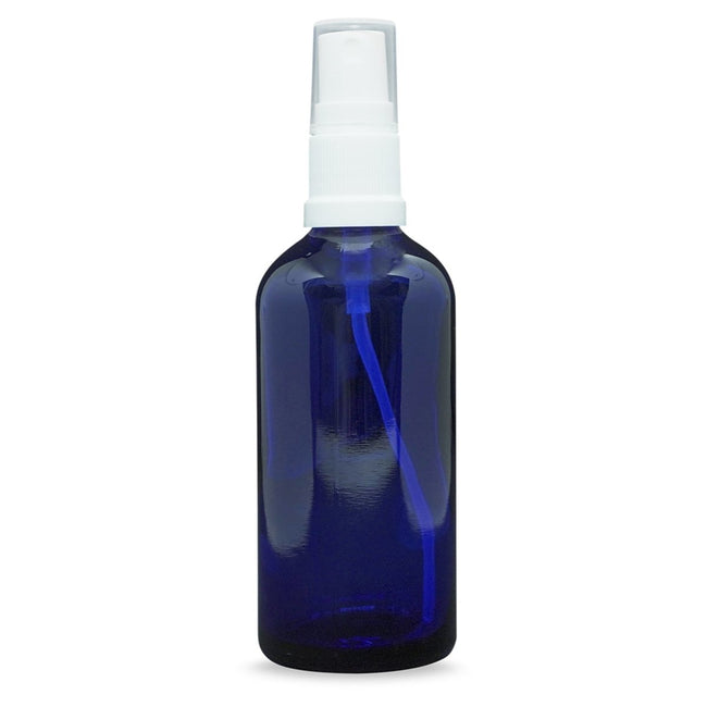 Blue Glass Spritzer Bottle (100mL) - Aromae Essentials