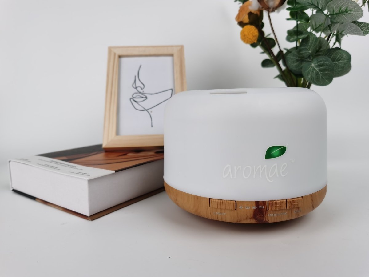 Essential Oil Diffuser AR001 (Ultrasonic with Remote Control) Includes 3 Free Essential Oils - Aromae Essentials