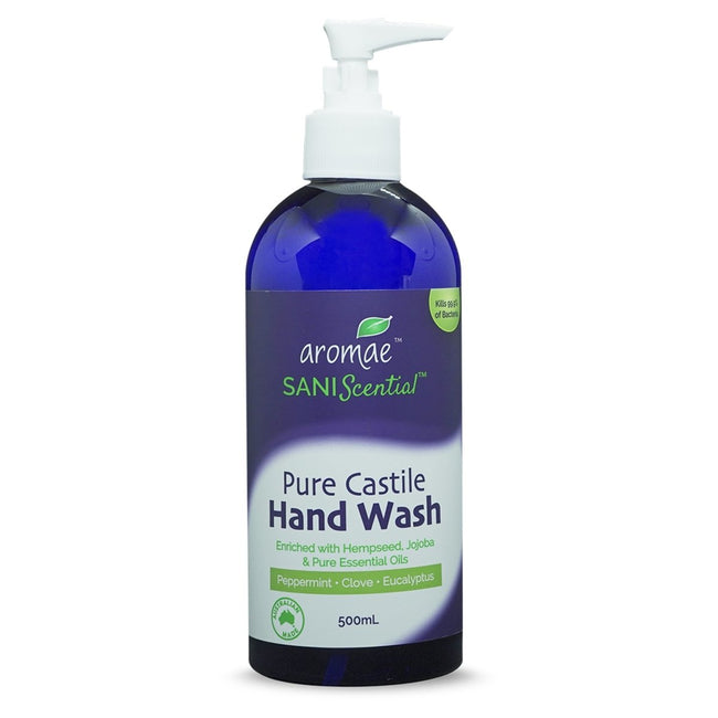 SANIScential Pure Castile Hand Wash (Peppermint) - Aromae Essentials