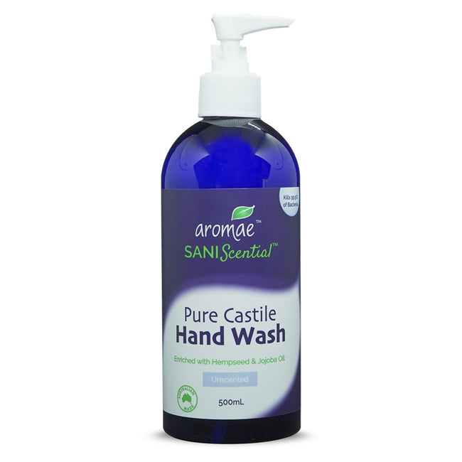 SANIScential Pure Castile Hand Wash (Unscented) - Aromae Essentials